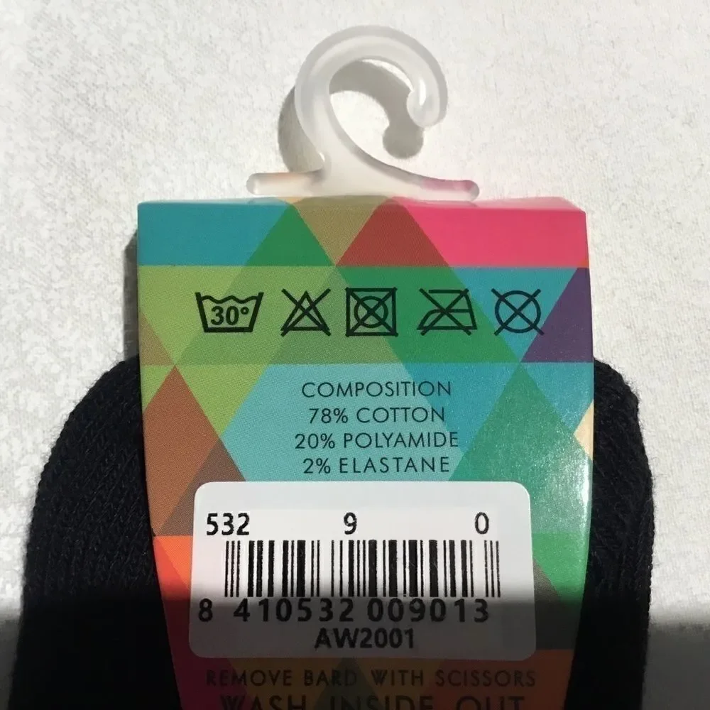 SALE. BUY 5/$10. NWT. Girls Socks. Sz 0. Black.